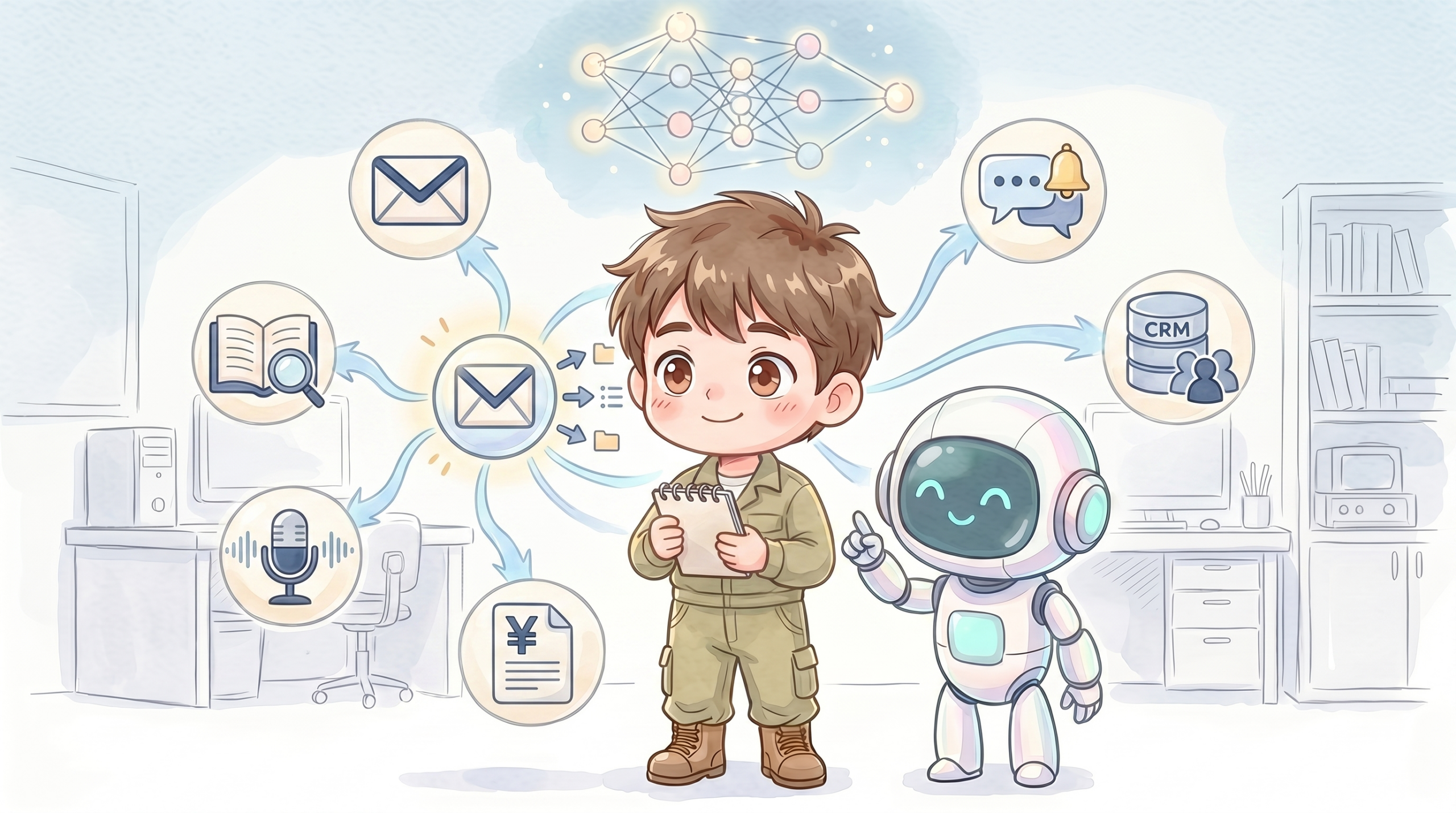 Gmail / Slack / CRM など連携先