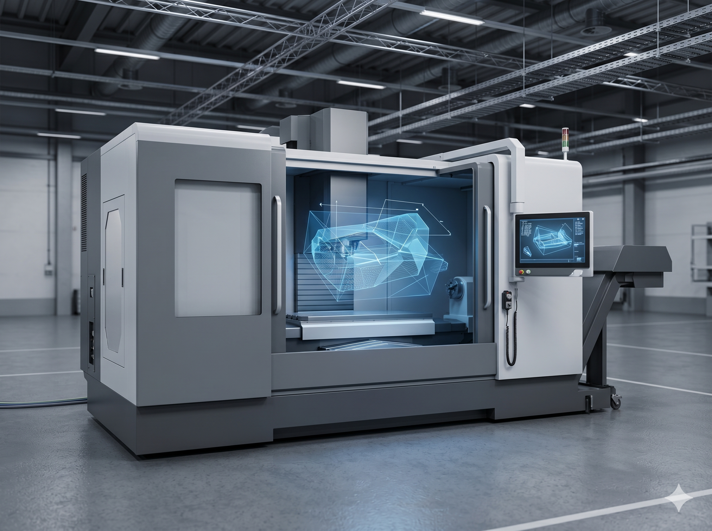 CAMが加工パスを3Dで可視化するイメージ
