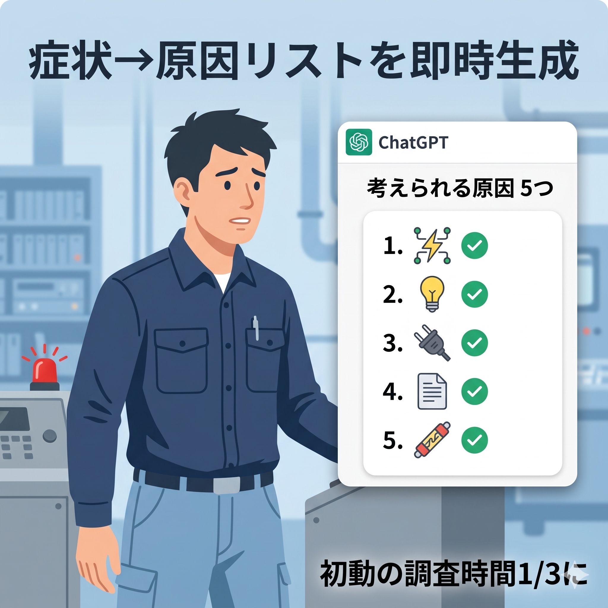 プロンプト③ エラー診断・原因リスト即時生成
