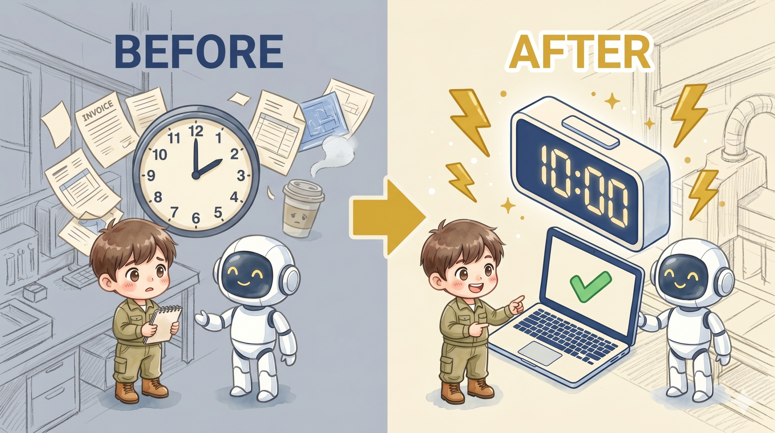 手作業2時間がAIアプリで10分に短縮